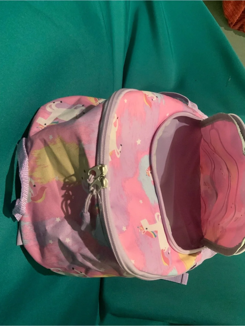 Kids Unicorn Print Pink Backpack